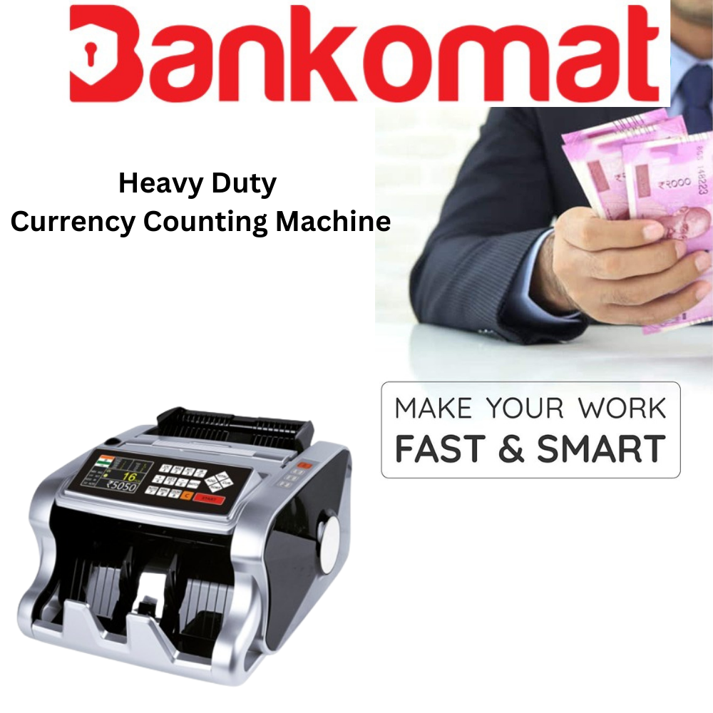BANKOMAT Mix Value Machine with Fake Cash Detection, Batch Mode & Fast Cash Counting Machine