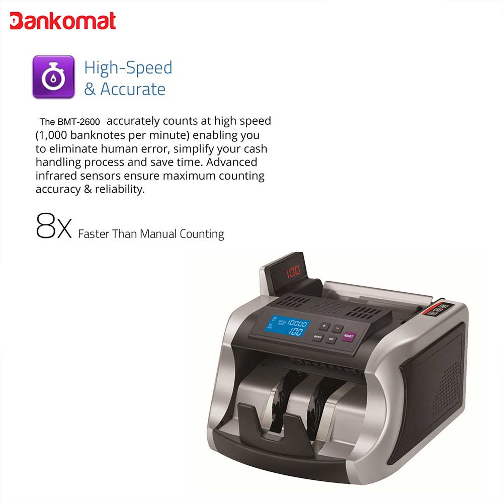 BANKOMAT BASIC NOTE COUNTING MACHINE – BMT-2600 Basic