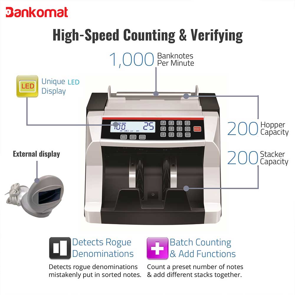BANKOMAT NOTE COUNTING MACHINE BMT-3300 Basic