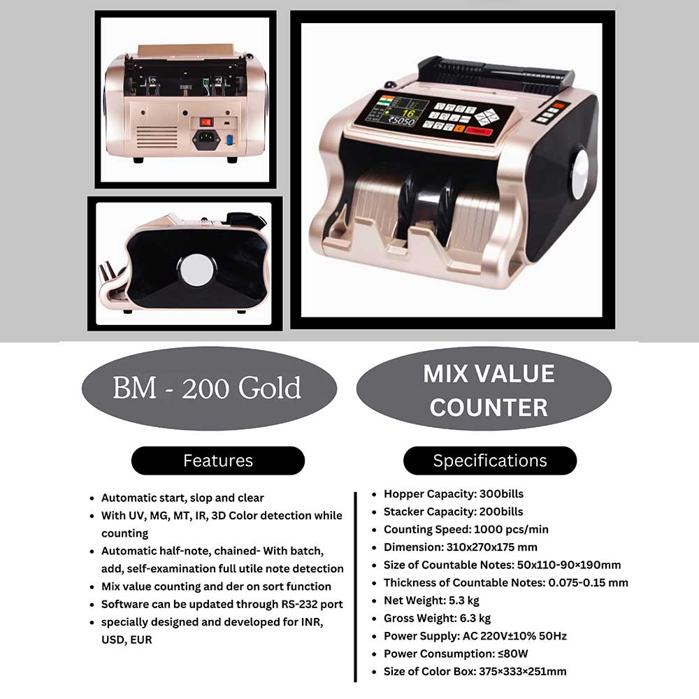 BANKOMAT Cash Counting Machine BM - 200 G