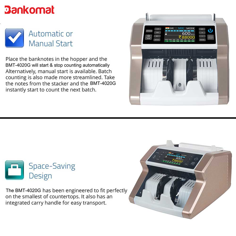 BANKOMAT CASH COUNTING MACHINE BMT-860 Gold