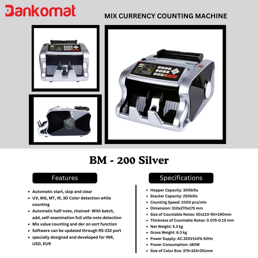 BANKOMAT Cash Counting Machine BM - 200 S