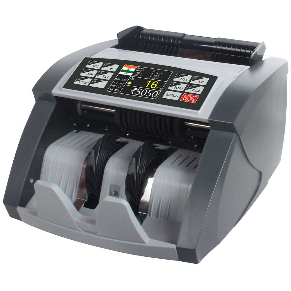 Bankomat High-Speed Mix Value Cash Counter for INR with Denomination Sort