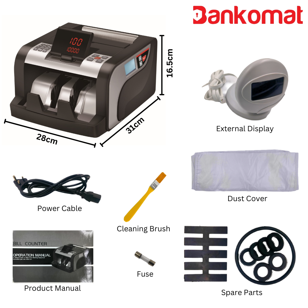 BANKOMAT BASIC NOTE COUNTING MACHINE BMT-2500