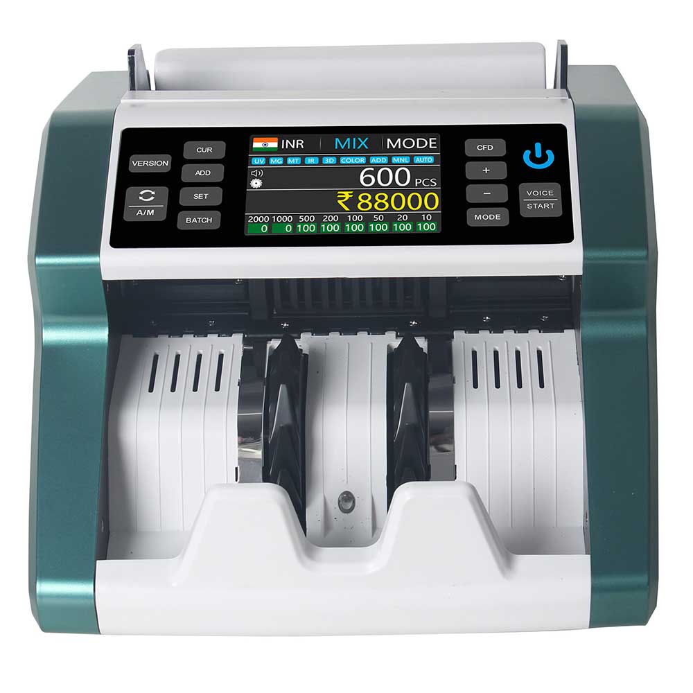Intelligent Mix Value Note Counter with Detailed Report Generation - Bankomat