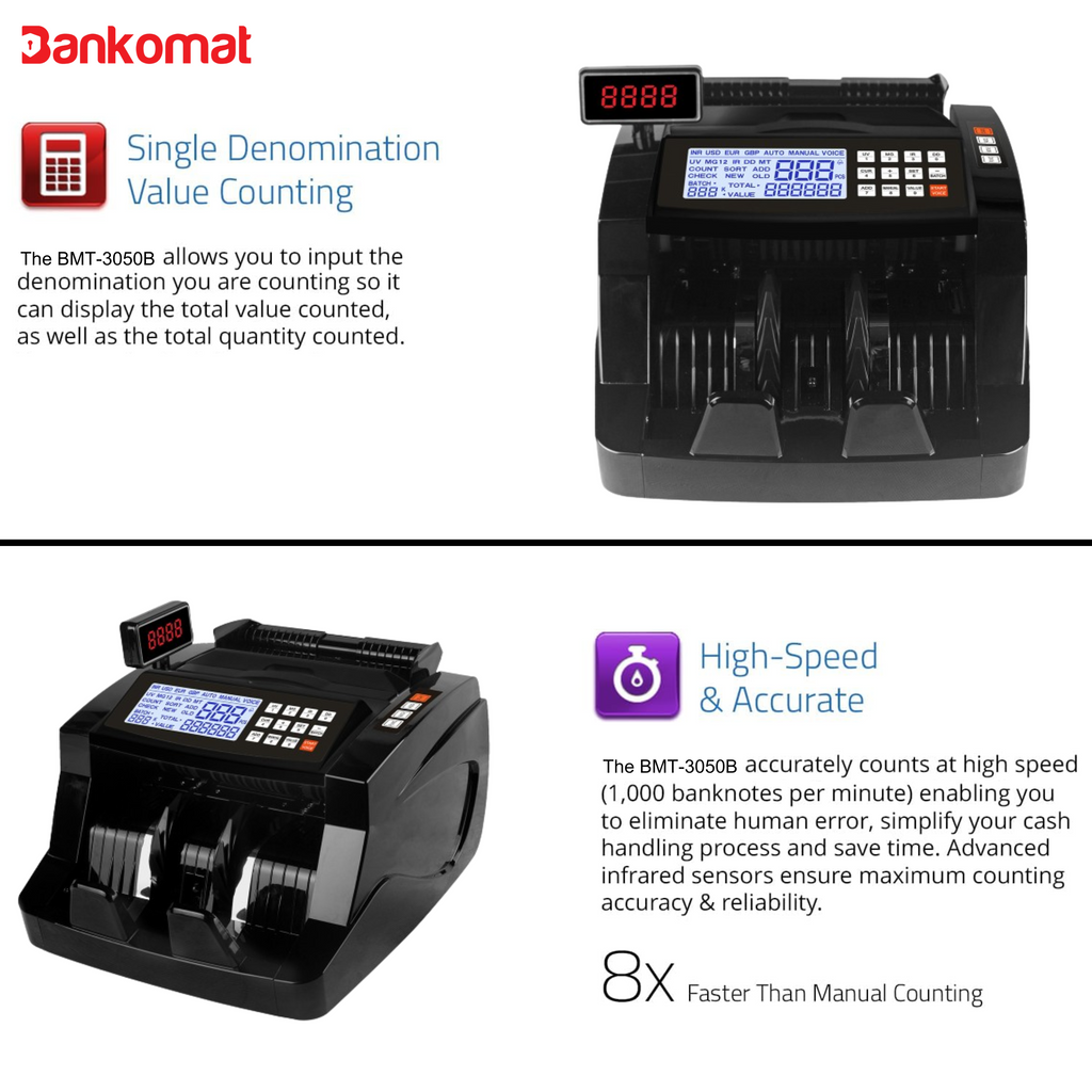 BANKOMAT Cash Counting Machine BM - 70B Manual