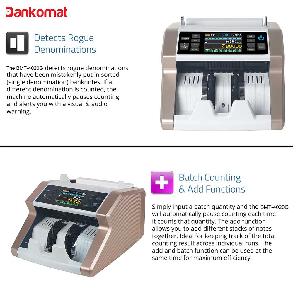 BANKOMAT CASH COUNTING MACHINE BMT-860 Gold