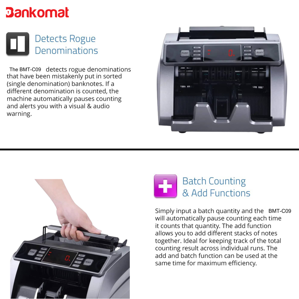 BANKOMAT Cash Counting Machine BMT-C09