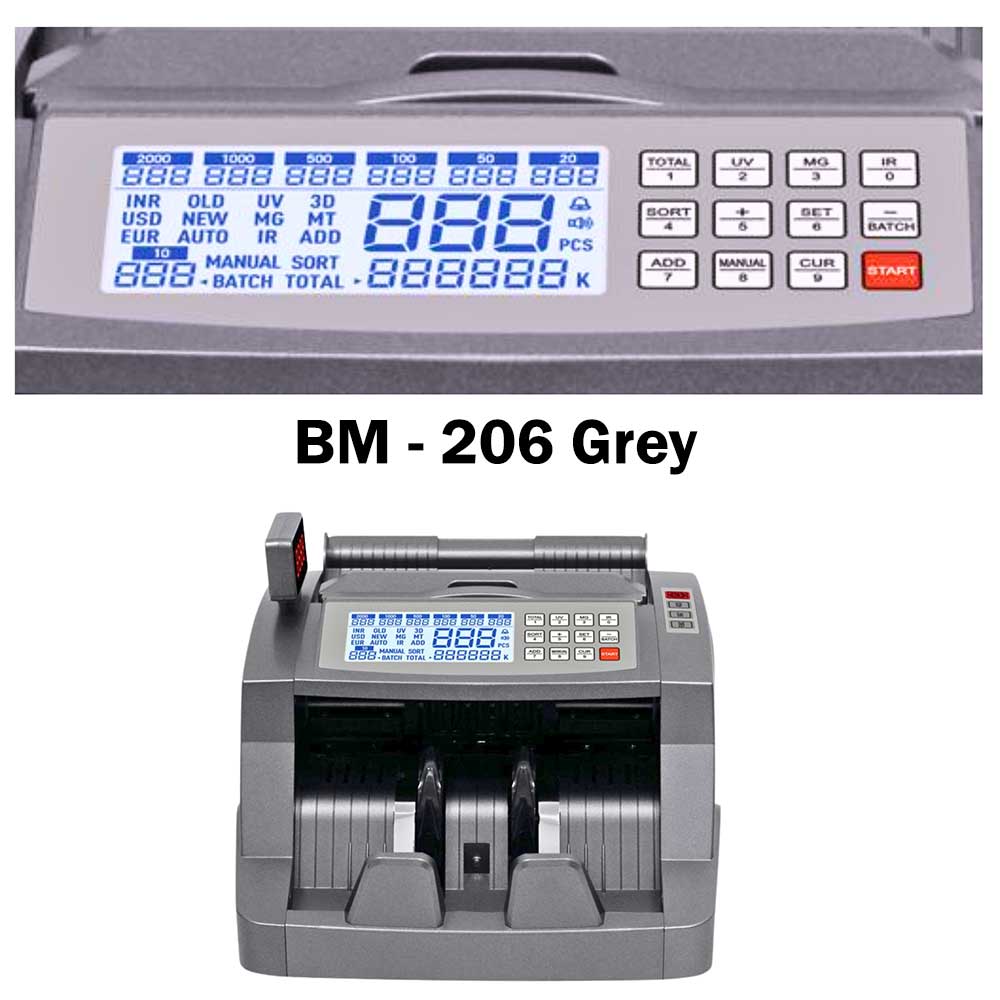 BANKOMAT Cash Counting Machine BM - 206 Grey