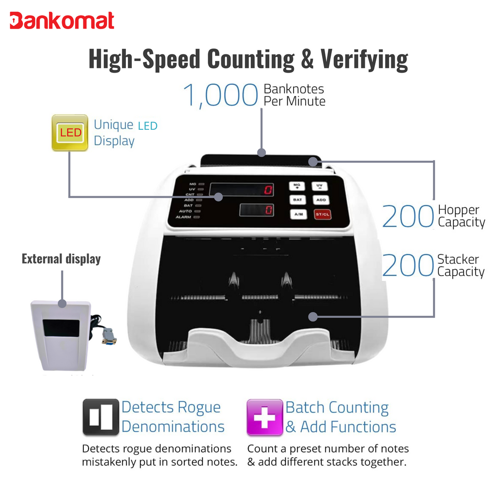 BANKOMAT Note Counting Machine BMT-715 Manual