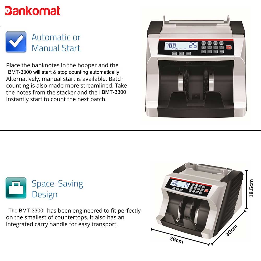 BANKOMAT NOTE COUNTING MACHINE BMT-3300 Basic