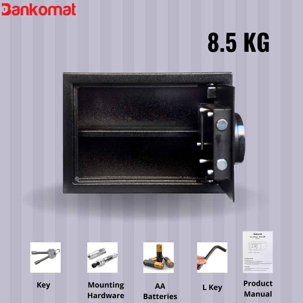 BANKOMAT Digital Safe With Electronic Keypad Lock System For Home, Office & Hotel (BMT-25TB)