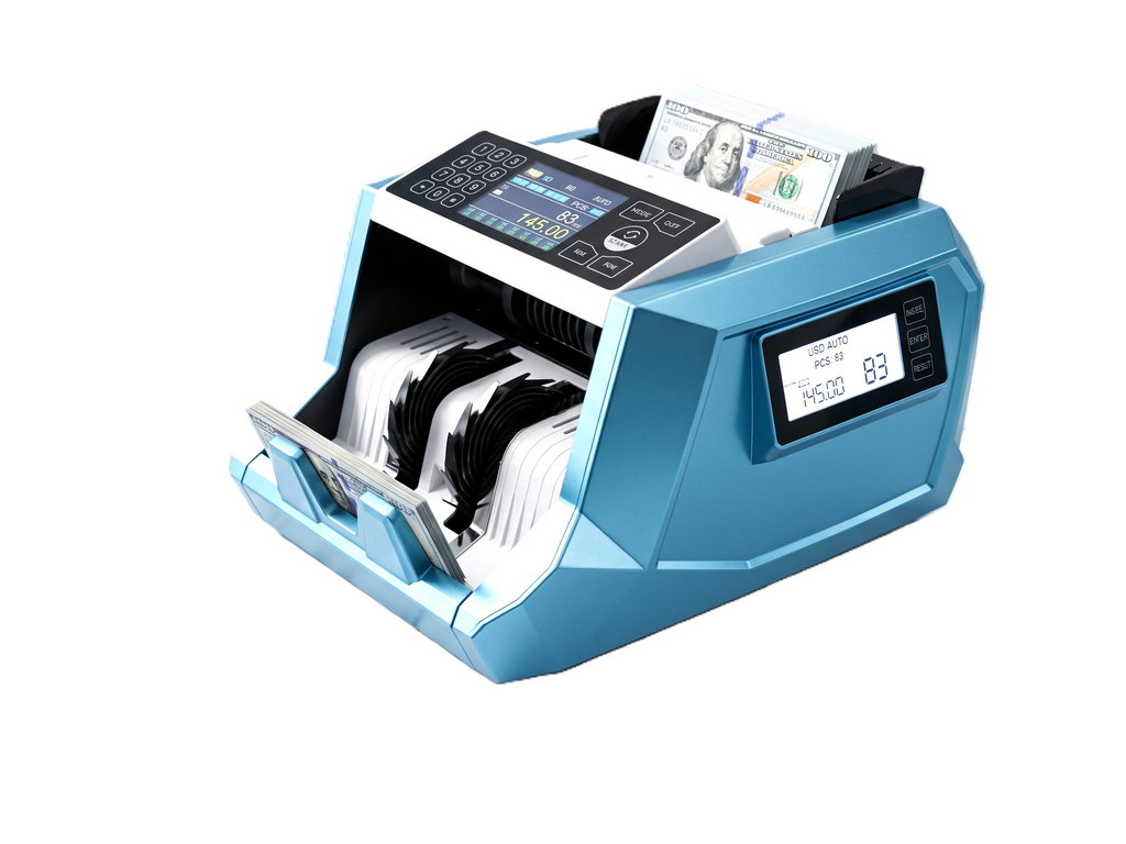 Touch Keypad Cash Counting Machine with UV/MG Detection – Blue