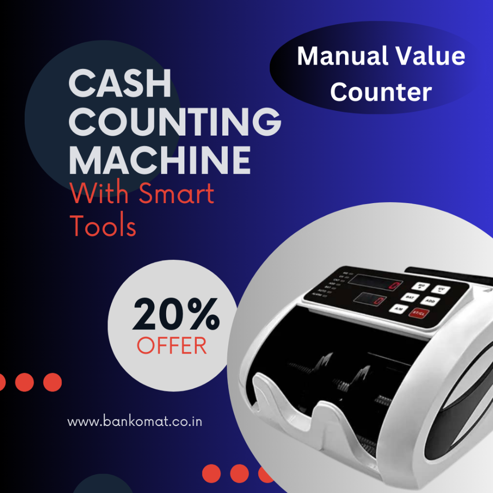 BANKOMAT Money/Currency/Cash/Bill Machine with Fake Note Detection, Batch Mode & Fast Countertop Currency Detector