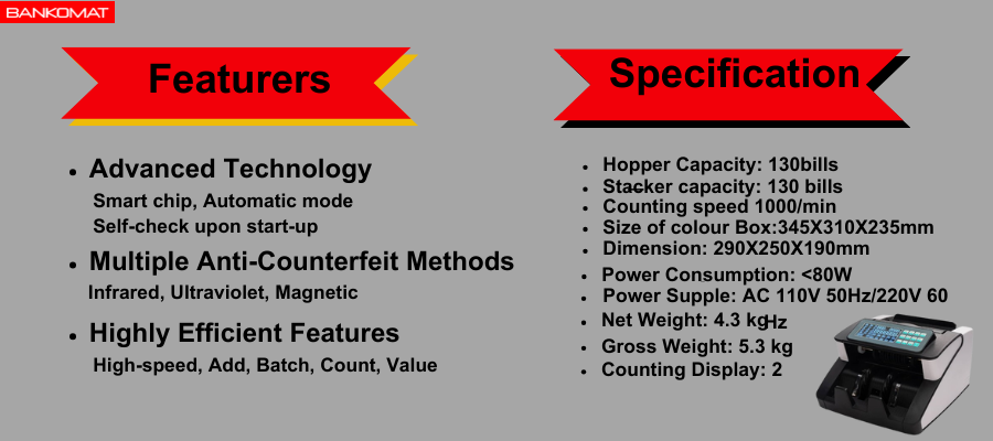 BANKOMAT Cash Counting Machine BMT-713 Manual