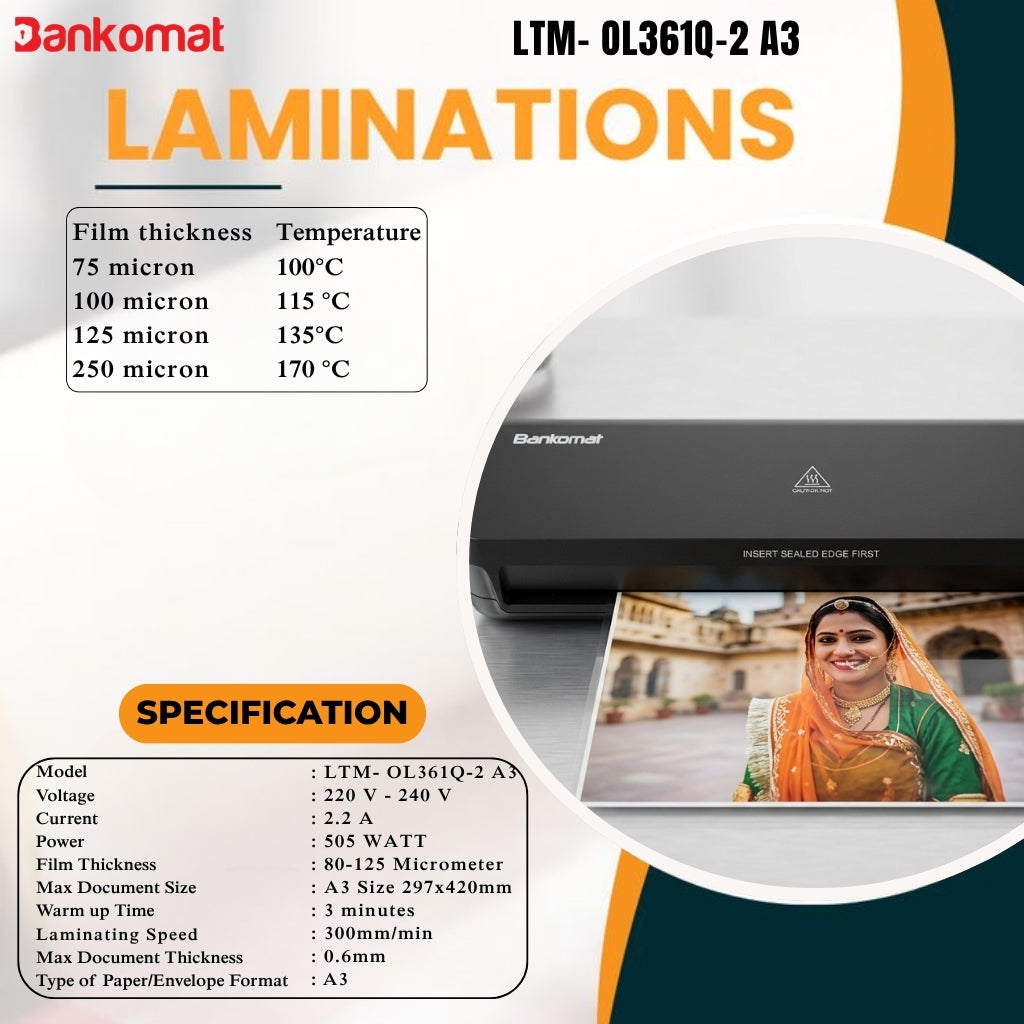 Lamination Machine – Professional Grade for Home & Office Use