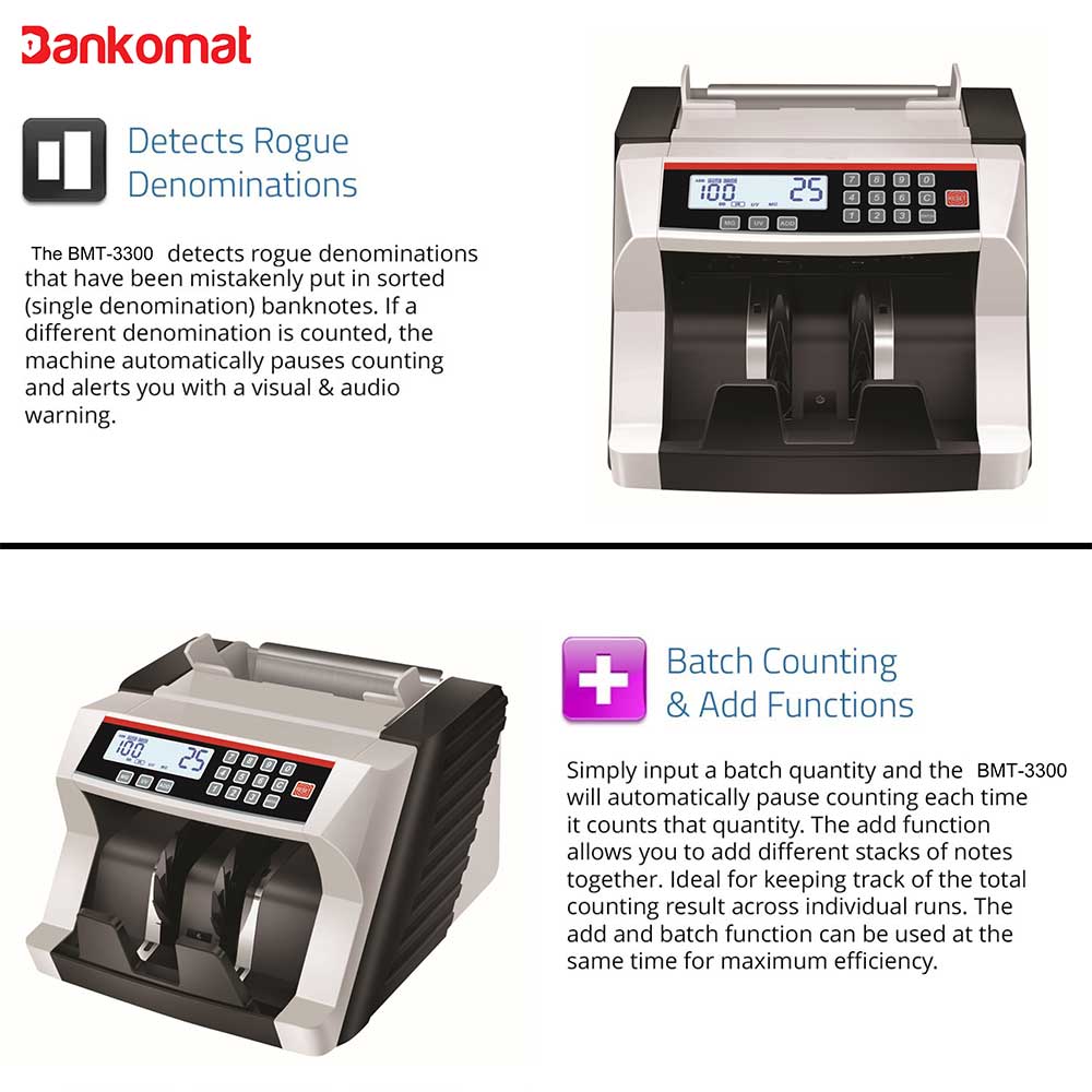 BANKOMAT NOTE COUNTING MACHINE BMT-3300 Basic