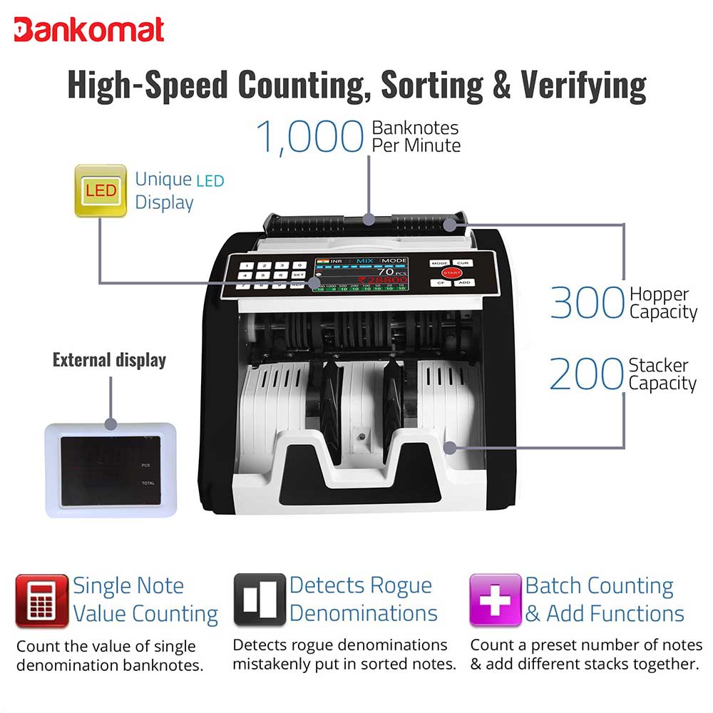 BANKOMAT Cash Counting Machine BM - 208