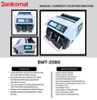 BANKOMAT Cash Counting Machine BMT-2080 manual