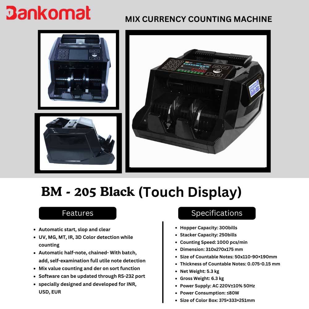 BANKOMAT Cash Counting Machine BM - 205 B
