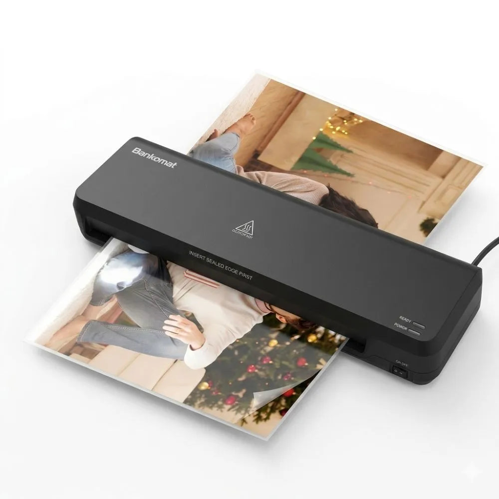 Bankomat A4 Thermal Laminator Machine | Fast Warm-Up, Jam-Free, Photo Safe
