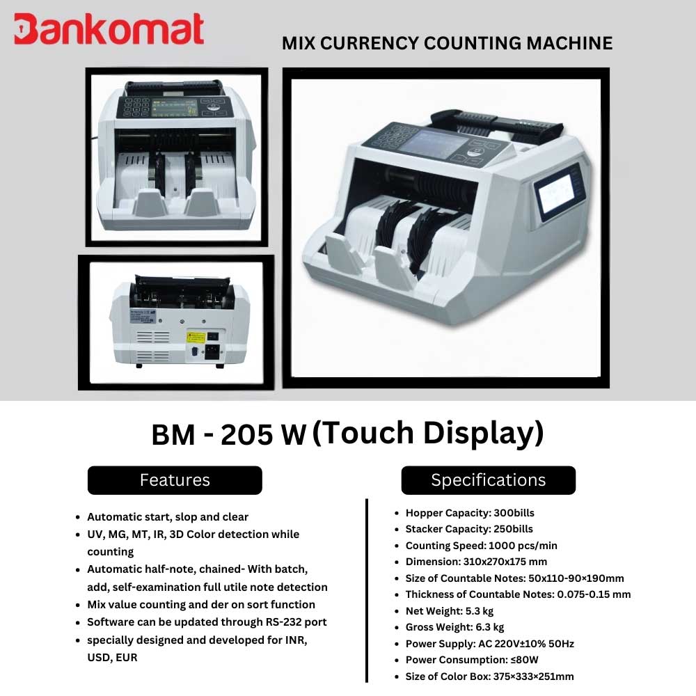 BANKOMAT Cash Counting Machine BM - 205 W