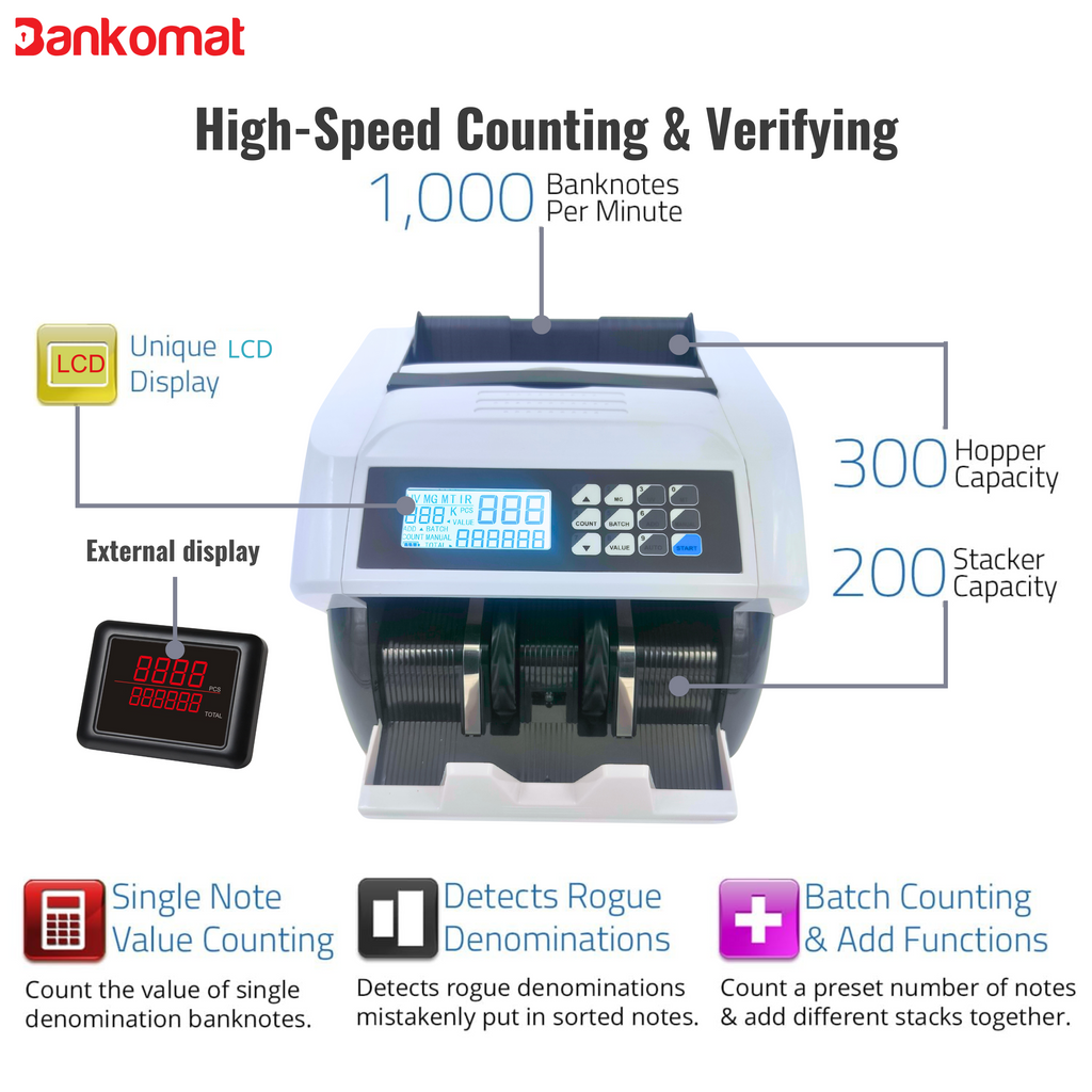 BANKOMAT Cash Counting Machine BMT-2080 manual
