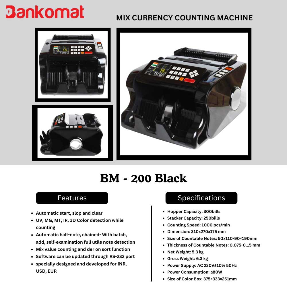 BANKOMAT Cash Counting Machine BM - 200 B