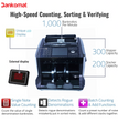 BANKOMAT Mix Cash Value Counting Machine with Fake Cash Detection Fully Automatic Cash Counting Machine