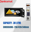 BANKOMAT Digital Safe With Electronic Keypad Lock System For Home, Office & Hotel (BMT-20WFB)