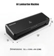 Bankomat A4 Thermal Laminator Machine | Fast Warm-Up, Jam-Free, Photo Safe