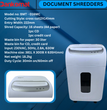 BANKOMAT PAPER SHREDDER BMT-016CD