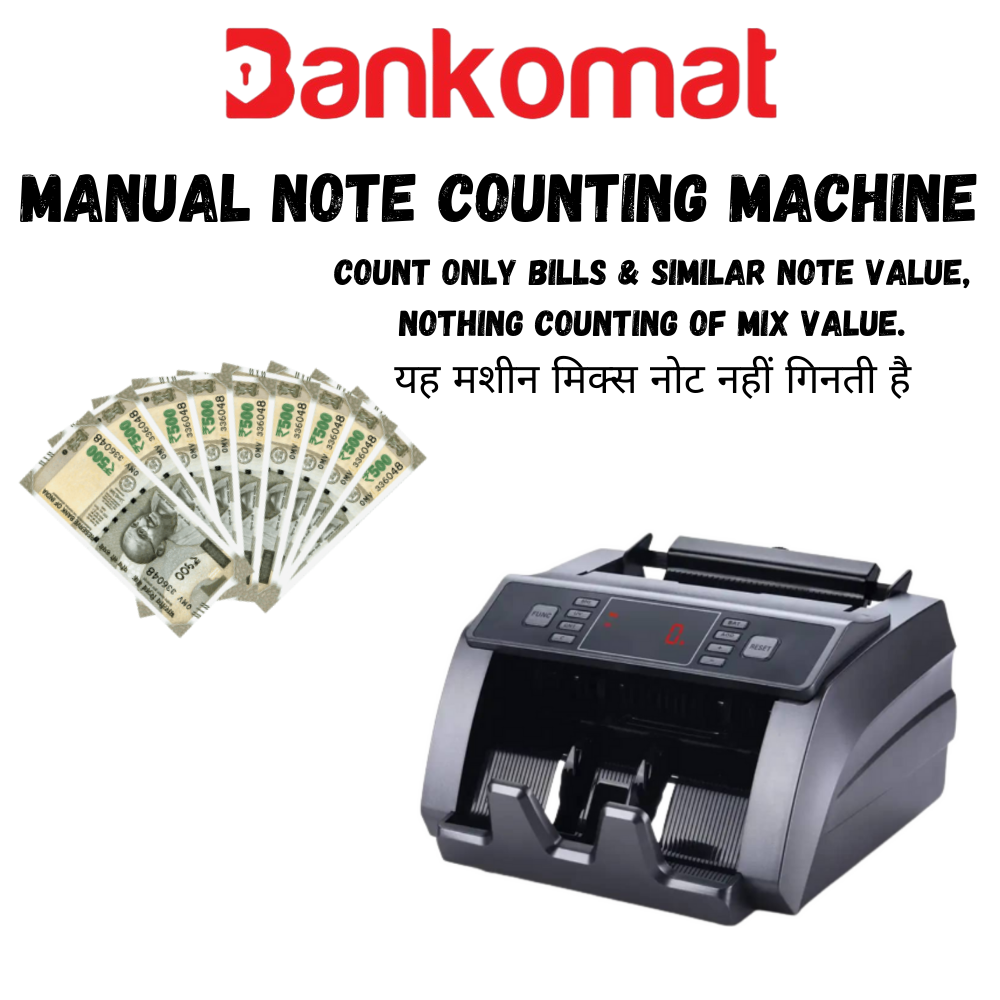 BANKOMAT Premium Quality Bill/Note/Currency with Fake Note Detection, Batch Mode & Fast Note Counting Machine