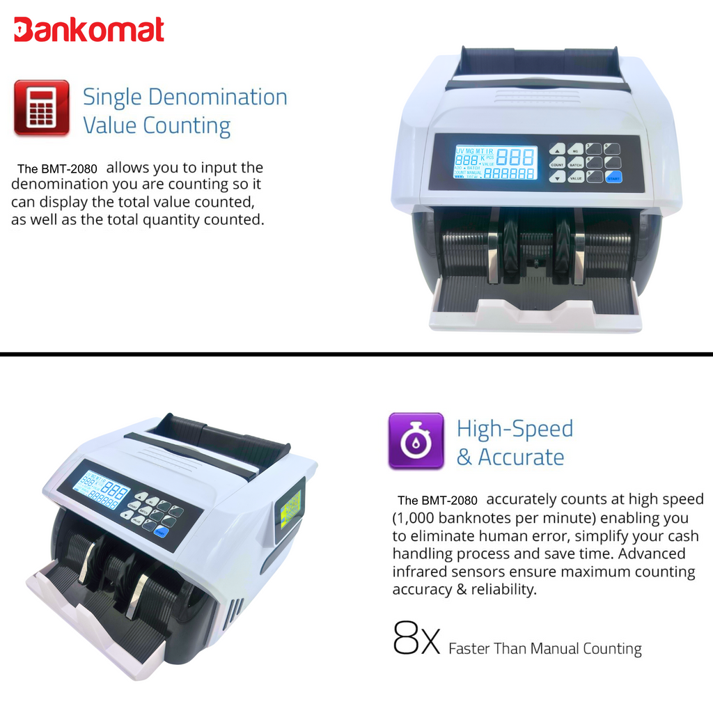 BANKOMAT Cash Counting Machine BMT-2080 manual