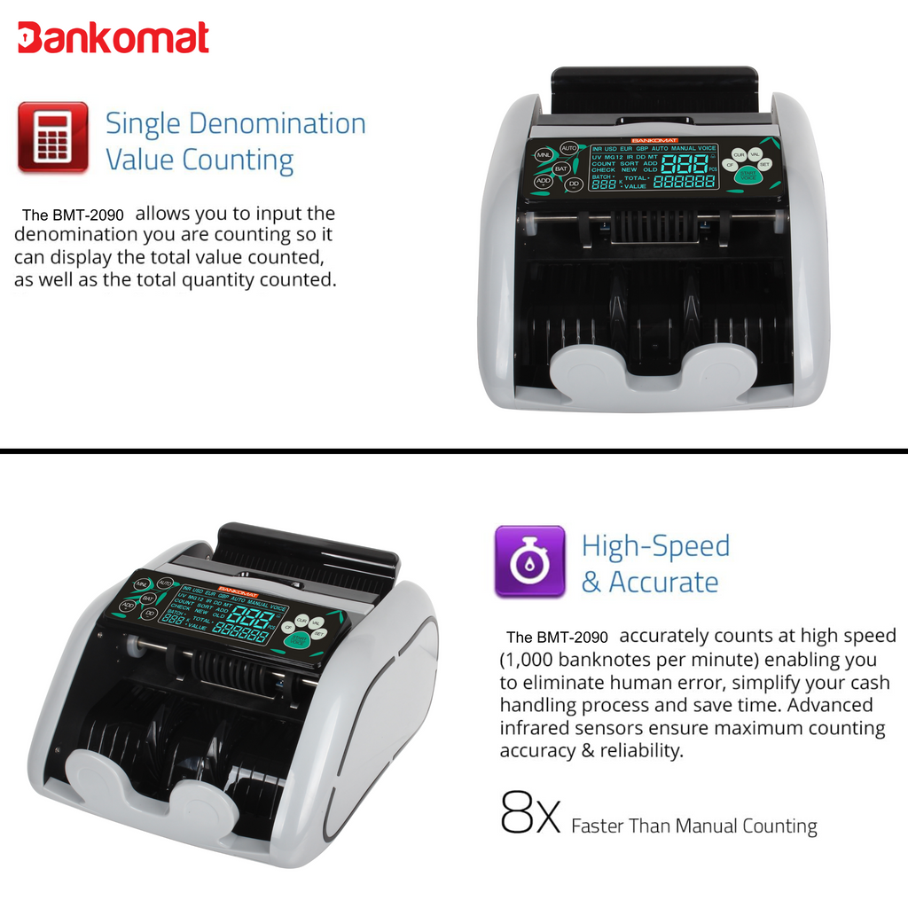 BANKOMAT Cash Counting Machine BMT-2090 Manual