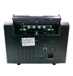 Back view of black Bankomat full value counter machine with power and data ports