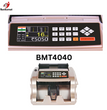 Bankomat BMT4040 currency counting machine with digital display showing 16 pieces and ₹5050 total, featuring multi-function control panel