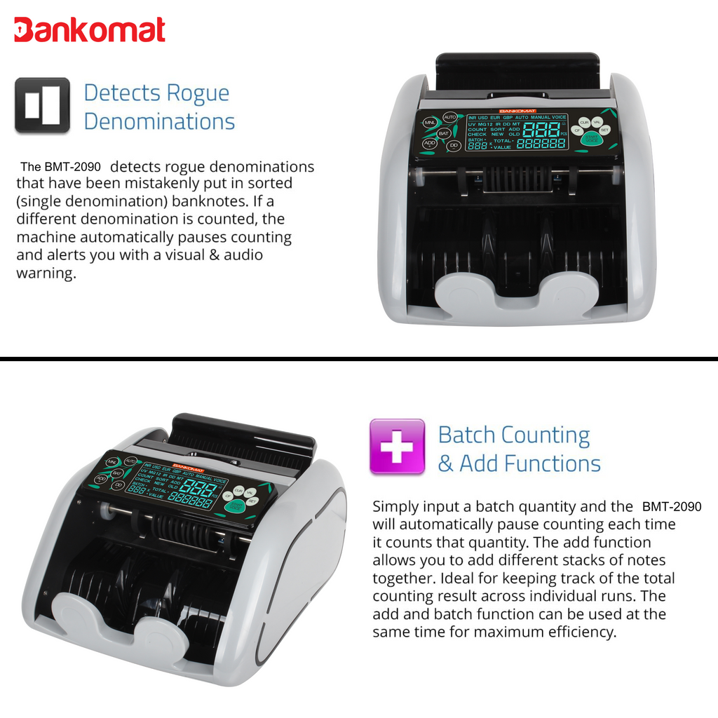 BANKOMAT Cash Counting Machine BMT-2090 Manual