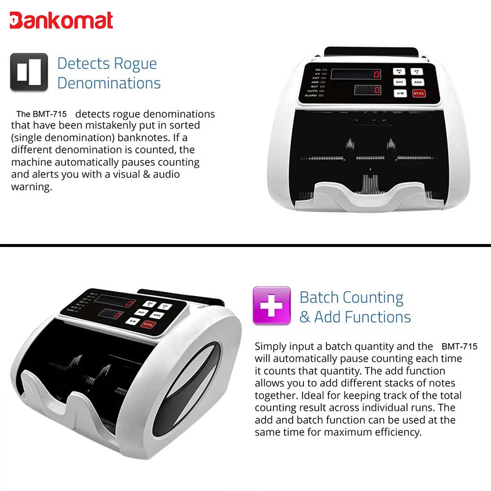 BANKOMAT Note Counting Machine BMT-715 Manual