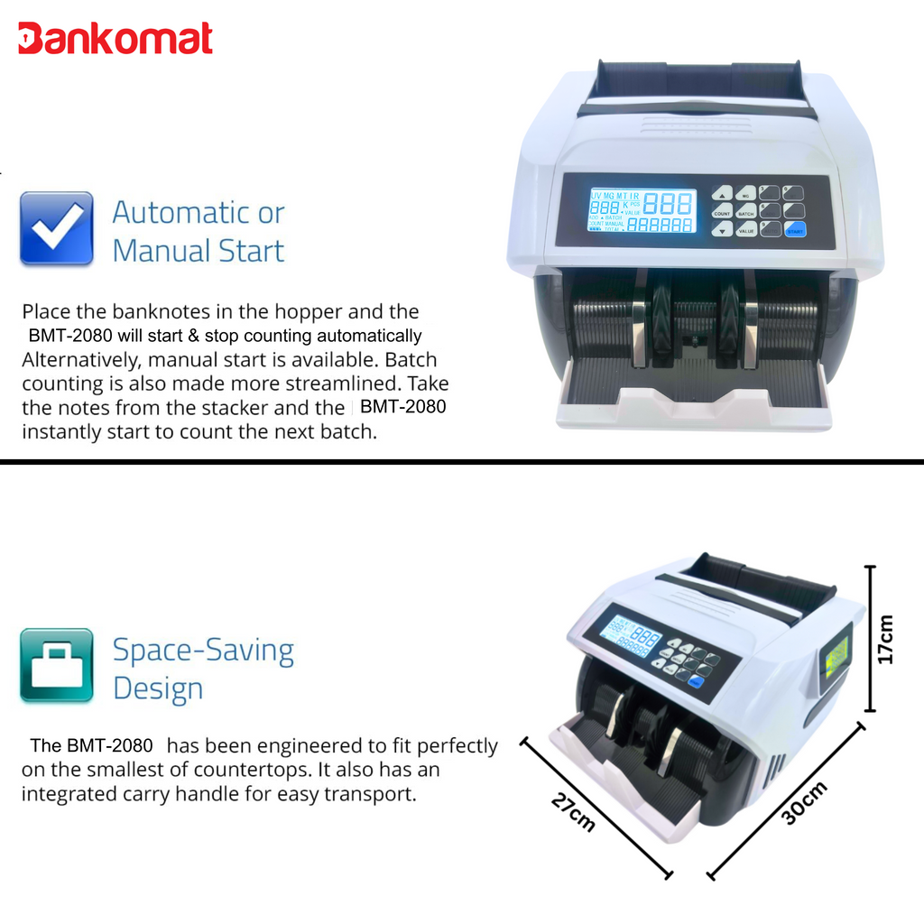 BANKOMAT Cash Counting Machine BMT-2080 manual