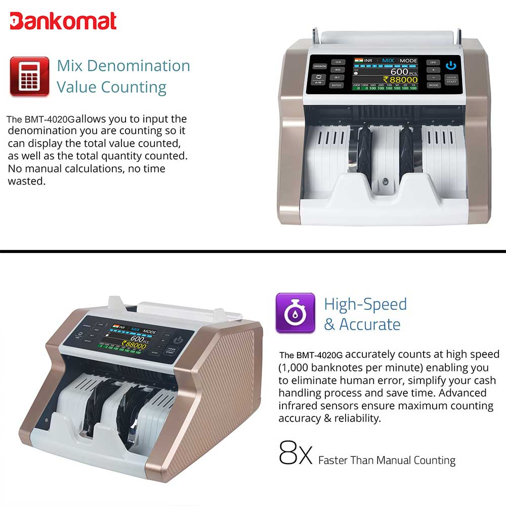 BANKOMAT CASH COUNTING MACHINE BMT-860 Gold