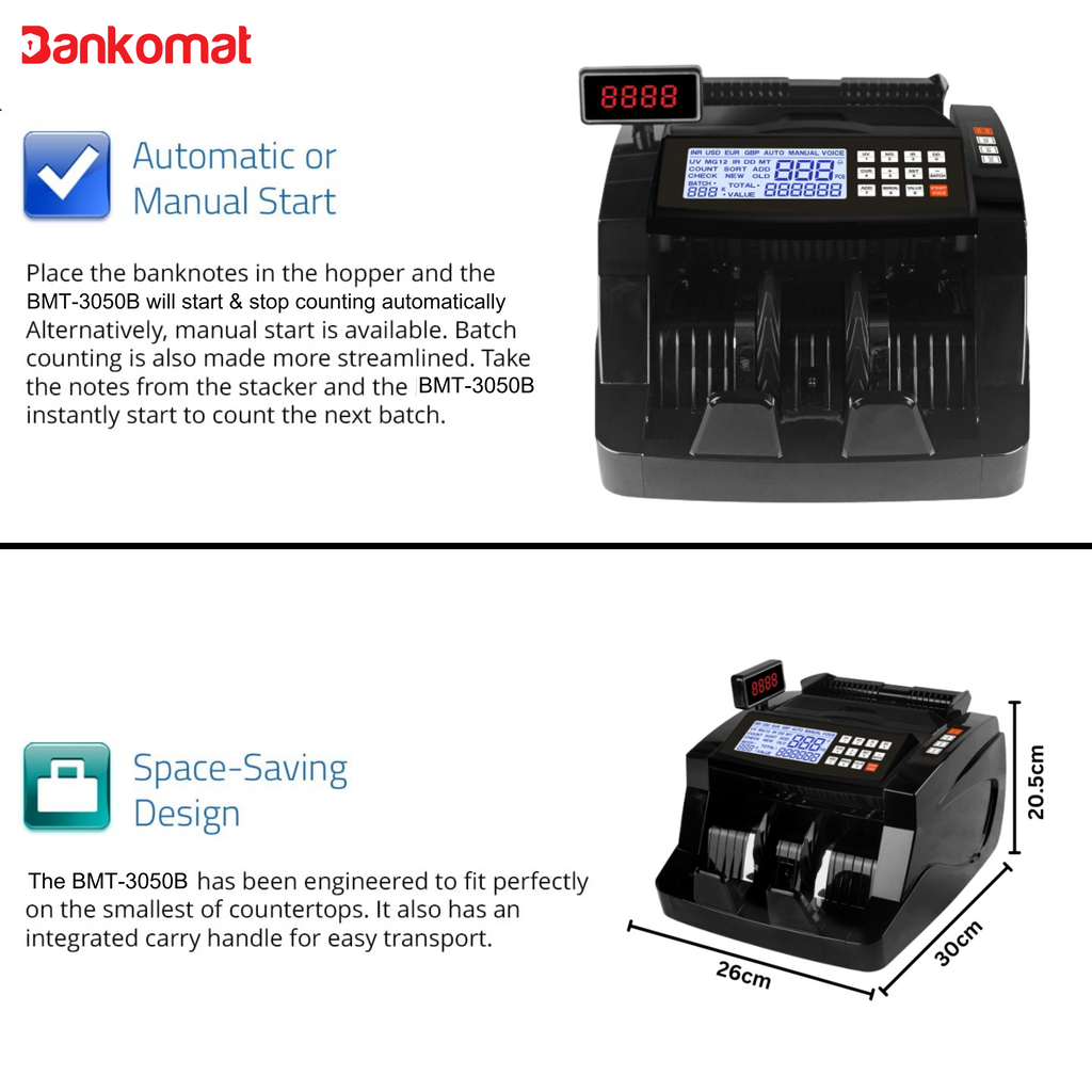 BANKOMAT Cash Counting Machine BM - 70B Manual