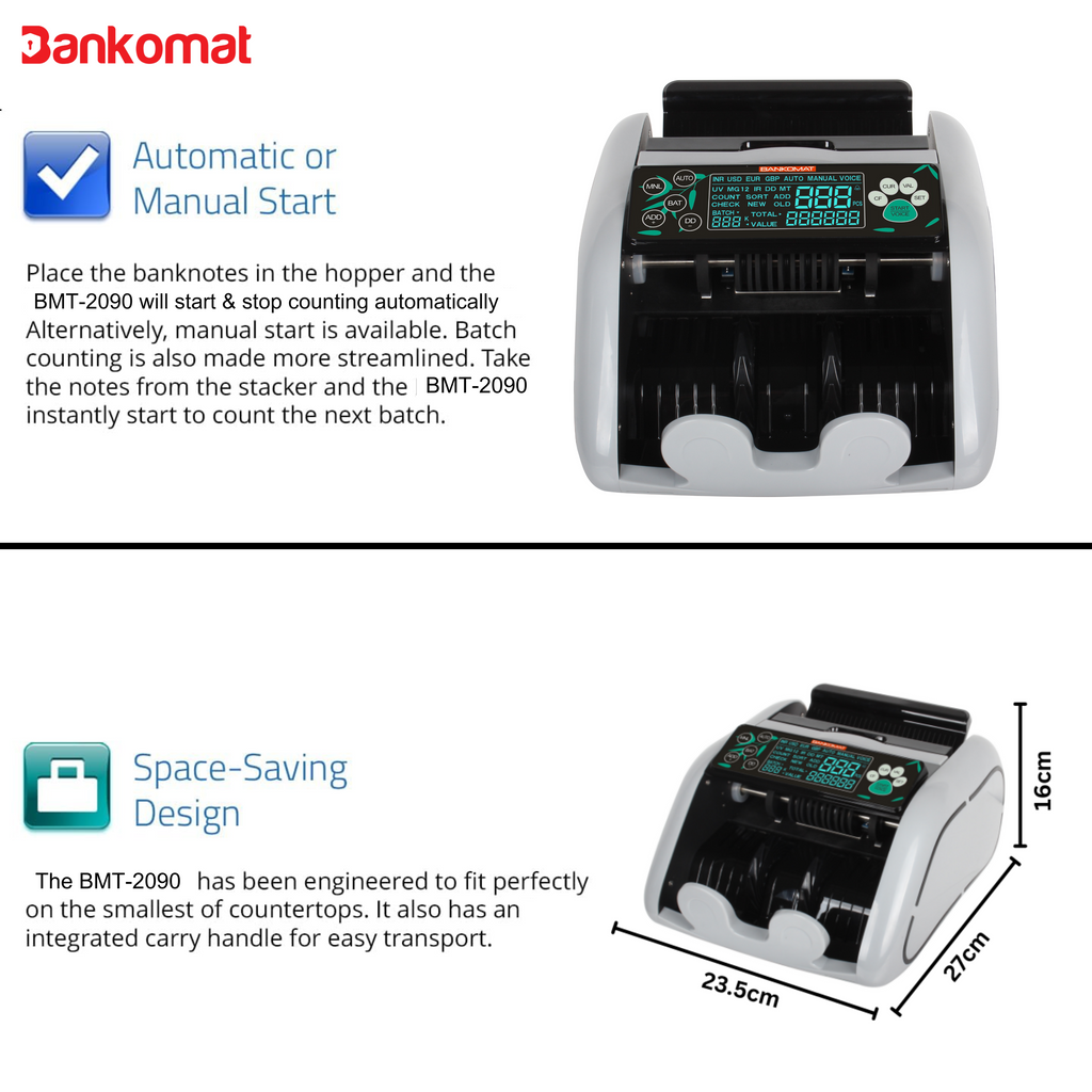 BANKOMAT Cash Counting Machine BMT-2090 Manual
