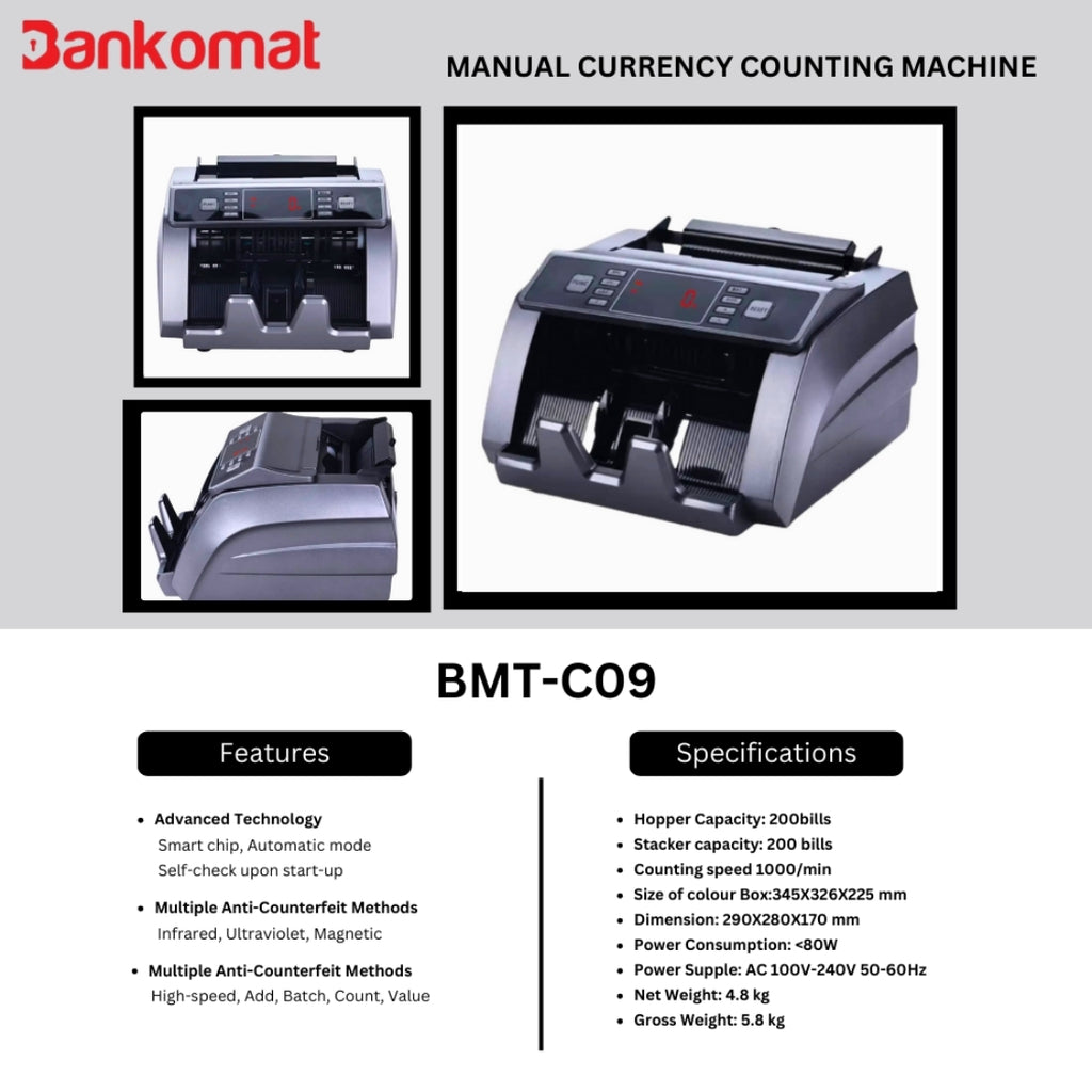 BANKOMAT Cash Counting Machine BM -C09
