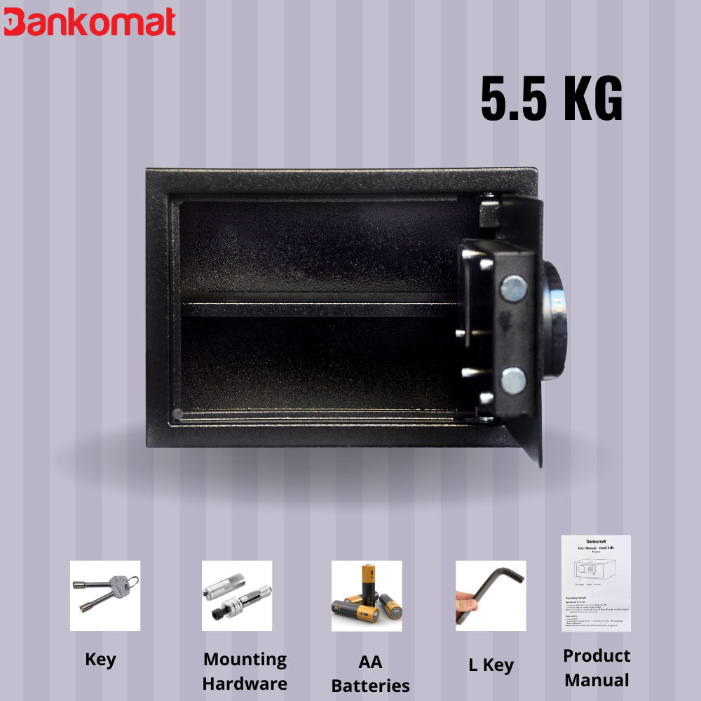 BANKOMAT Digital Safe With Electronic Keypad Lock System For Home, Office & Hotel (BMT-25DN)