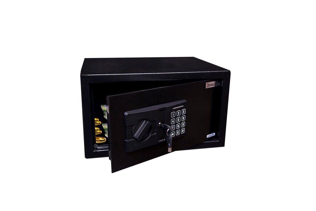 Bankomat Digital Safe With Electronic Keypad Lock System For Home, Office & Hotel Black Safe Locker (BMT23DN)