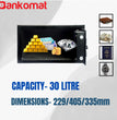 Bankomat Digital Safe With Electronic Keypad Lock System For Home, Office & Hotel Black Safe Locker (BMT23DN)