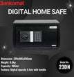 Bankomat Digital Safe With Electronic Keypad Lock System For Home, Office & Hotel Black Safe Locker (BMT23DN)