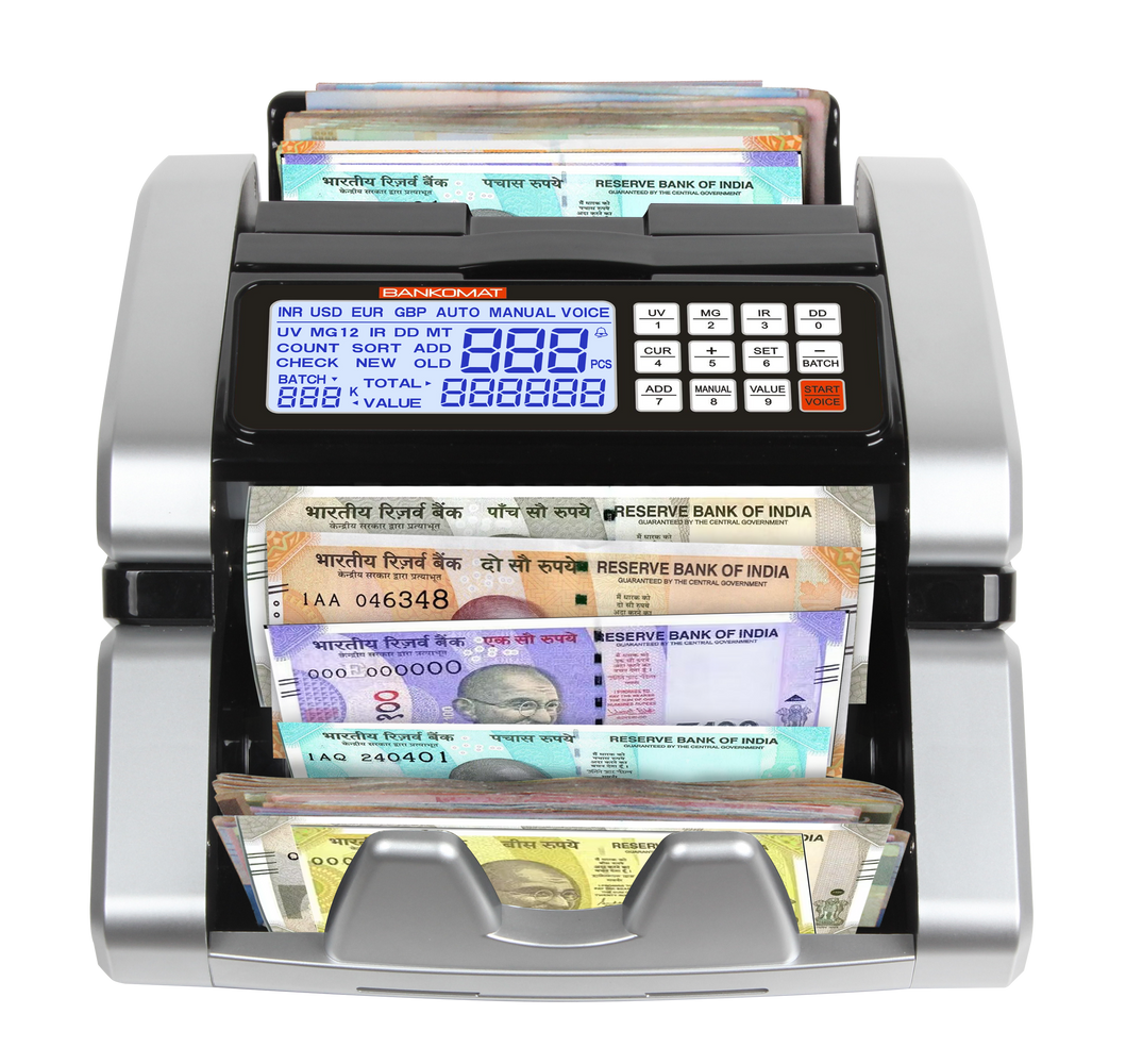 BANKOMAT Store Bill/Cash Machine with Fake Note Detector Updated for All Notes & Fast Countertop Counterfeit Currency Detector