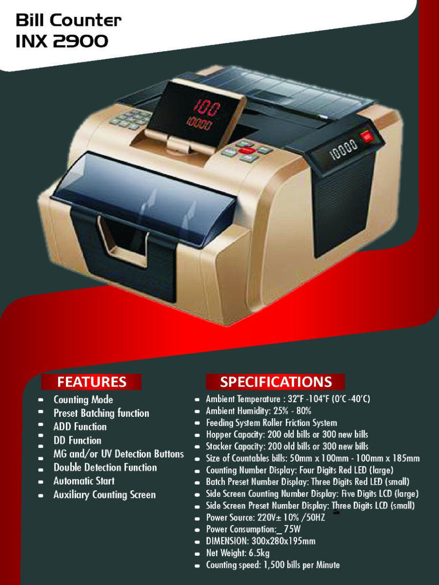 BANKOMAT SEMI CASH COUNTING MACHINE BMT-2900G